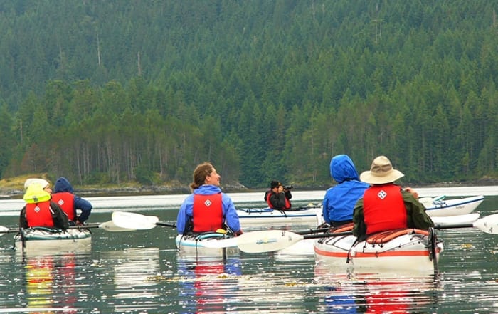 Kayaks paddlers enjoying Pacific Playgrounds